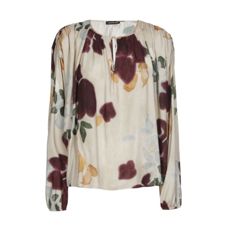 Soepele blouse met schouderdet 69 Multi Color