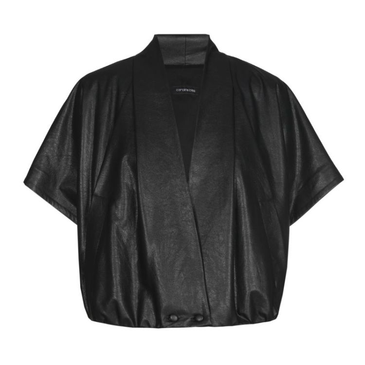 Elegante bomber in vegan leath 10 Black