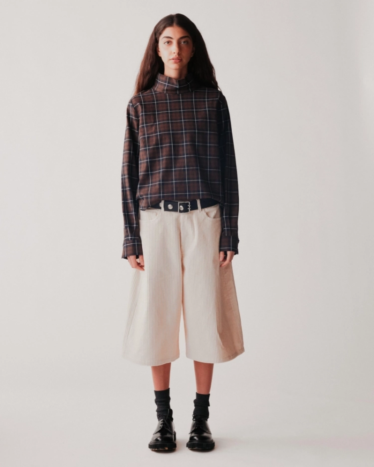EMMA FLANEL CHECK BROWN 