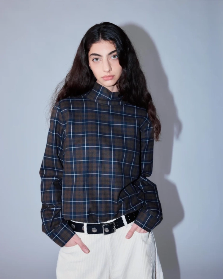 EMMA FLANEL CHECK BROWN 