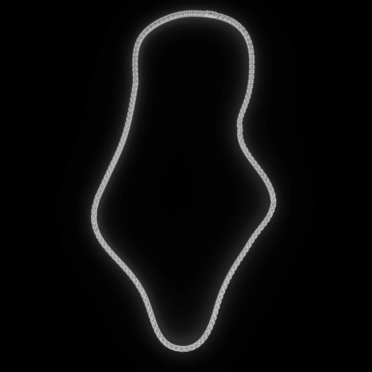 BA-NECK-TENNIS-3MM-PL-40 Silver / 40CM Z