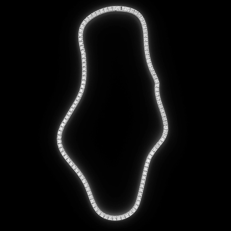 BA-NECK-TENNIS-4MM-PL-40 Silver / 40CM Z