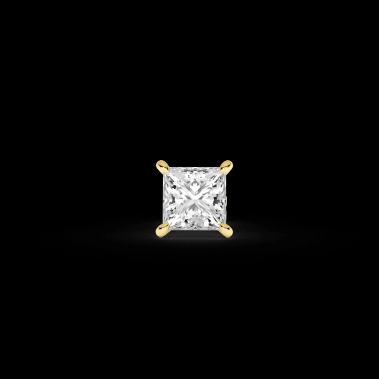 BA-EAR-PRINCESS-STUD-GD GOLD GOUD