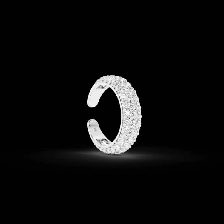 BA-EAR-BEA-RH-S-CUFF SILVER ZILVER